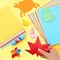 Origami Paper 300 Sheets, 20x20 cm/8 Inch Large Origami Paper Double Sided, 200 Sheets 20 Colors Origami Paper and 100pcs Self-adhesive Wiggle Eyes Sets for Kids DIY School Arts Crafts Adults